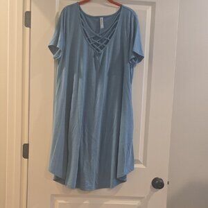 Zenana Outfitters Blue Casual Dress